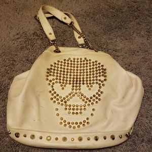 Studded skull purse